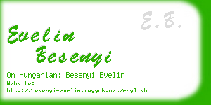 evelin besenyi business card